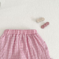 Load image into Gallery viewer, 2 Pieces Set Baby Kid Girls Solid Color Tank Tops And Shorts Wholesale 230712126
