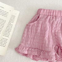 Load image into Gallery viewer, 2 Pieces Set Baby Kid Girls Solid Color Tank Tops And Shorts Wholesale 230712126
