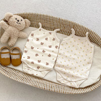 Load image into Gallery viewer, Baby Girls Flower Cartoon Print Rompers Wholesale 230712133
