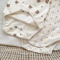 Load image into Gallery viewer, Baby Girls Flower Cartoon Print Rompers Wholesale 230712133
