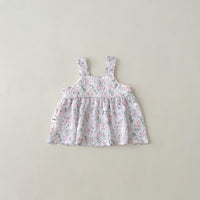 Load image into Gallery viewer, 2 Pieces Set Baby Kid Girls Print Tank Tops And Flower Shorts Wholesale 230712142
