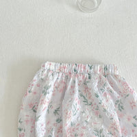 Load image into Gallery viewer, 2 Pieces Set Baby Kid Girls Print Tank Tops And Flower Shorts Wholesale 230712142
