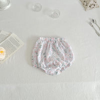 Load image into Gallery viewer, 2 Pieces Set Baby Kid Girls Print Tank Tops And Flower Shorts Wholesale 230712142
