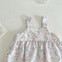 Load image into Gallery viewer, 2 Pieces Set Baby Kid Girls Print Tank Tops And Flower Shorts Wholesale 230712142
