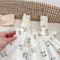 Load image into Gallery viewer, 2 Pieces Set Baby Girls Flower Print Tank Tops And Shorts Wholesale 230712171
