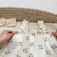 Load image into Gallery viewer, 2 Pieces Set Baby Girls Flower Print Tank Tops And Shorts Wholesale 230712171
