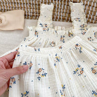 Load image into Gallery viewer, 2 Pieces Set Baby Girls Flower Print Tank Tops And Shorts Wholesale 230712171
