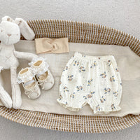 Load image into Gallery viewer, 2 Pieces Set Baby Girls Flower Print Tank Tops And Shorts Wholesale 230712171
