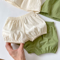 Load image into Gallery viewer, 2 Pieces Set Baby Kid Girls Solid Color Tank Tops And Shorts Wholesale 230712173
