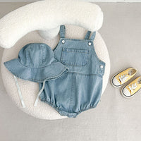 Load image into Gallery viewer, Baby Kid Girls Boys Solid Color Rompers Wholesale 230712178
