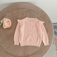 Load image into Gallery viewer, Baby Kid Girls Solid Color Cardigan Wholesale 230712181
