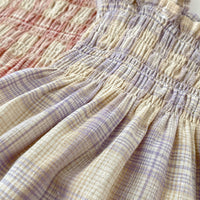 Load image into Gallery viewer, Baby Girls Checked Rompers Wholesale 230712187
