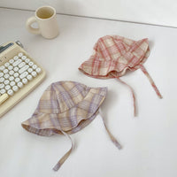 Load image into Gallery viewer, Baby Girls Checked Rompers Wholesale 230712187
