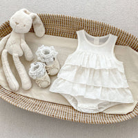 Load image into Gallery viewer, Baby Girls Solid Color Rompers Wholesale 230712192
