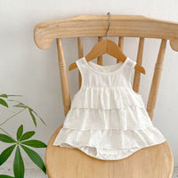 Load image into Gallery viewer, Baby Girls Solid Color Rompers Wholesale 230712192
