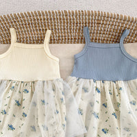 Load image into Gallery viewer, 2 Pieces Set Baby Girls Solid Color Print Jackets Outwears And Flower Rompers Wholesale 230712196
