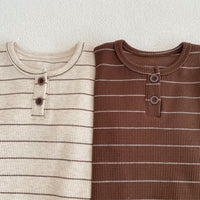 Load image into Gallery viewer, 2 Pieces Set Baby Kid Girls Boys Striped T-Shirts And Shorts Wholesale 23071230
