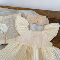 Load image into Gallery viewer, Baby Girls Solid Color Rompers Wholesale 23071235
