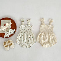 Load image into Gallery viewer, Baby Girls Flower Polka dots Rompers Wholesale 23071257
