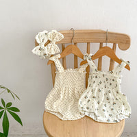 Load image into Gallery viewer, Baby Girls Flower Polka dots Rompers Wholesale 23071257
