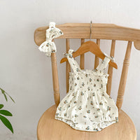 Load image into Gallery viewer, Baby Girls Flower Polka dots Rompers Wholesale 23071257
