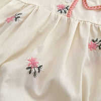 Load image into Gallery viewer, Baby Girls Flower Embroidered Rompers Wholesale 23071265

