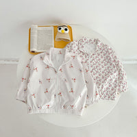 Load image into Gallery viewer, Baby Kid Girls Flower Cartoon Print Jackets Outwears Wholesale 23071272
