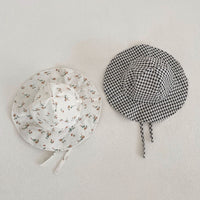 Load image into Gallery viewer, Baby Girls Flower Checked Rompers Wholesale 23071276
