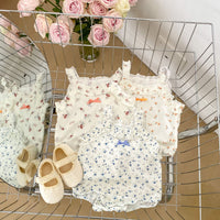 Load image into Gallery viewer, Baby Girls Flower Print Rompers Wholesale 23071279
