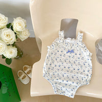 Load image into Gallery viewer, Baby Girls Flower Print Rompers Wholesale 23071279
