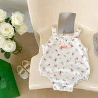 Load image into Gallery viewer, Baby Girls Flower Print Rompers Wholesale 23071279
