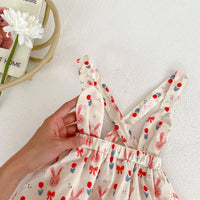Load image into Gallery viewer, Baby Kid Girls Solid Color Cartoon Print Tops Rompers Wholesale 23071286
