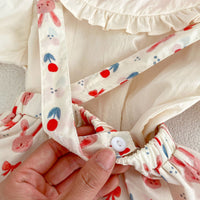 Load image into Gallery viewer, Baby Kid Girls Solid Color Cartoon Print Tops Rompers Wholesale 23071286
