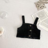 Load image into Gallery viewer, 2 Pieces Set Baby Kid Girls Tank Tops And Solid Color Shorts Wholesale 23071292
