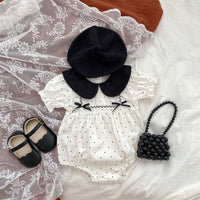 Load image into Gallery viewer, Baby Girls Polka dots Rompers Wholesale 23071293
