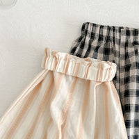 Load image into Gallery viewer, 2 Pieces Set Baby Kid Girls Checked Tank Tops And Pants Wholesale 23071299
