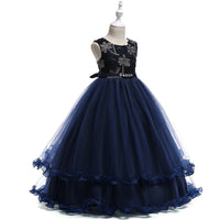 Load image into Gallery viewer, Kid Girls Solid Color Embroidered Dressy Princess Dresses Wholesale 23080301
