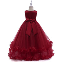 Load image into Gallery viewer, Kid Girls Solid Color Embroidered Dressy Princess Dresses Wholesale 23080301
