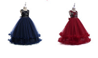 Load image into Gallery viewer, Kid Girls Solid Color Embroidered Dressy Princess Dresses Wholesale 23080301
