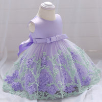 Load image into Gallery viewer, Baby Girls Solid Color Flower Dressy Princess Dresses Wholesale 23080306
