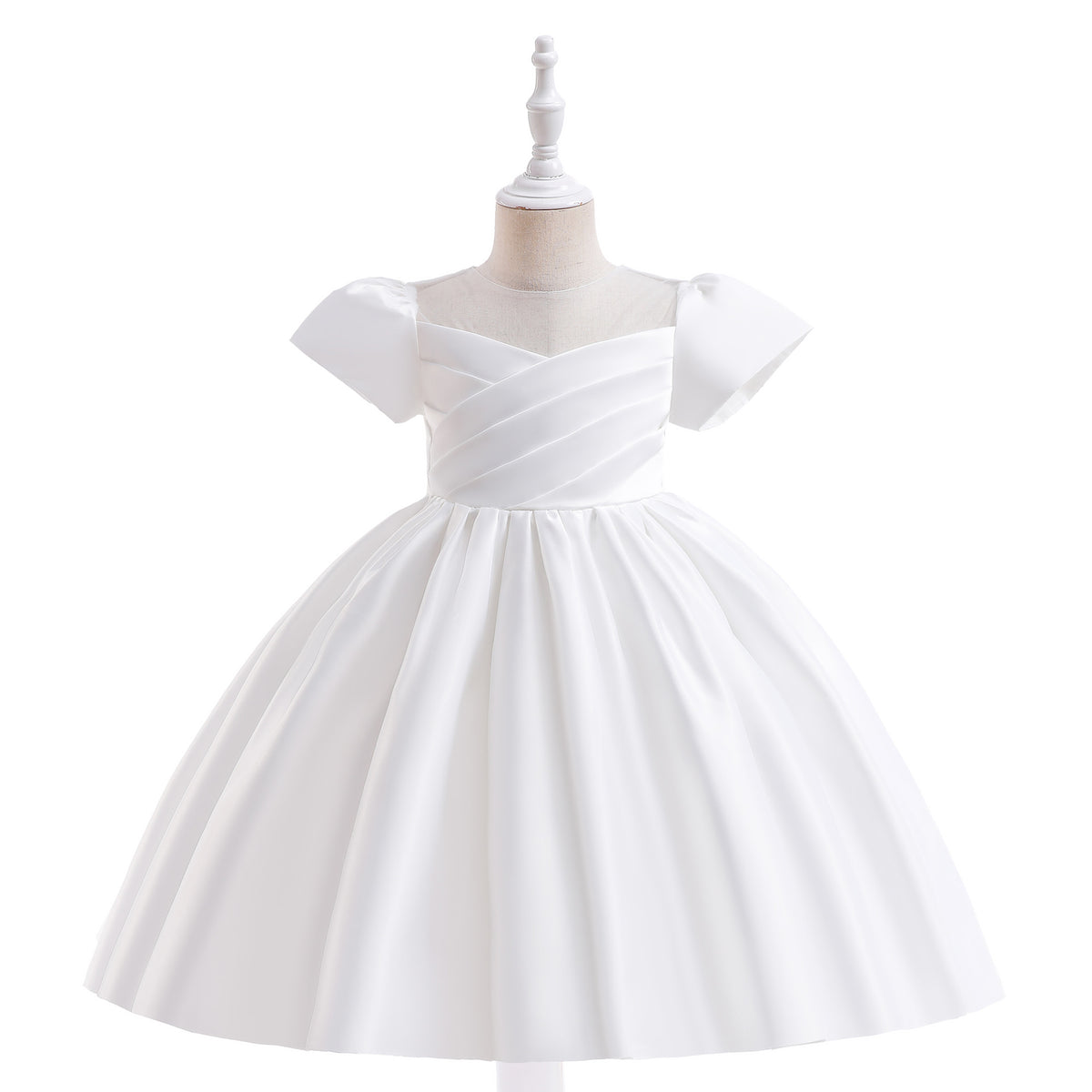Kid Big Kid Girls Solid Color Dressy Princess Dresses Wholesale 230803102