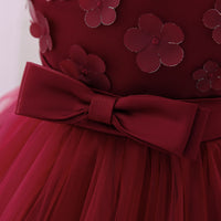 Load image into Gallery viewer, Baby Kid Girls Solid Color Bow Dressy Princess Dresses Wholesale 230803103
