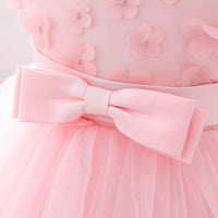 Load image into Gallery viewer, Baby Kid Girls Solid Color Bow Dressy Princess Dresses Wholesale 230803103

