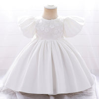 Load image into Gallery viewer, Baby Kid Girls Solid Color Embroidered Dressy Princess Dresses Wholesale 230803105
