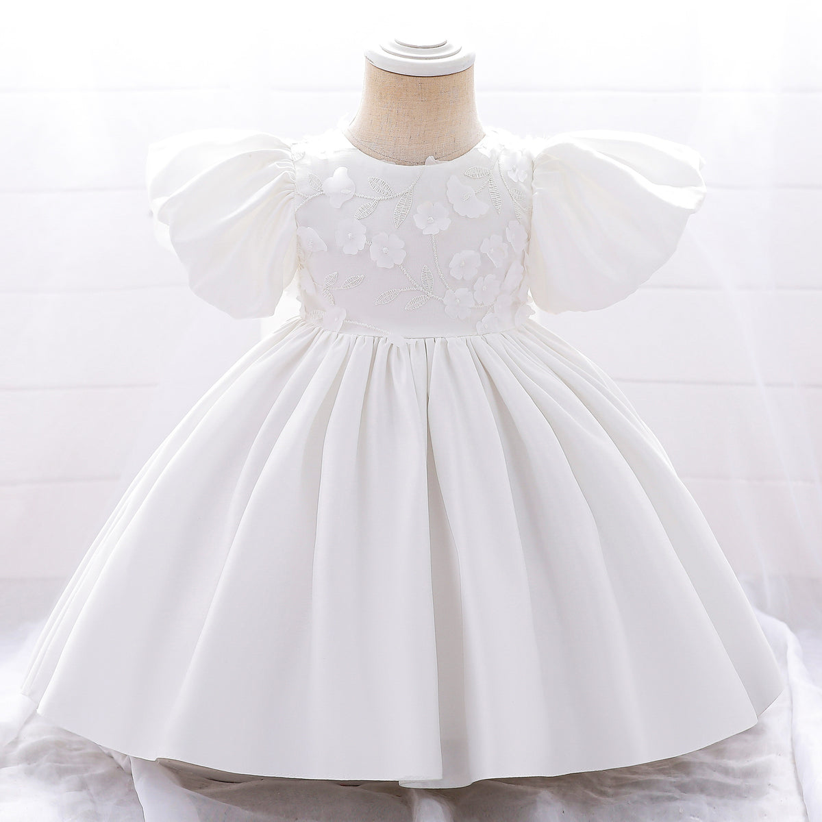 Baby Kid Girls Solid Color Embroidered Dressy Princess Dresses Wholesale 230803105
