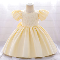 Load image into Gallery viewer, Baby Kid Girls Solid Color Embroidered Dressy Princess Dresses Wholesale 230803105
