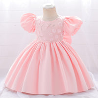 Load image into Gallery viewer, Baby Kid Girls Solid Color Embroidered Dressy Princess Dresses Wholesale 230803105
