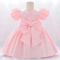 Load image into Gallery viewer, Baby Kid Girls Solid Color Embroidered Dressy Princess Dresses Wholesale 230803105
