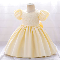 Load image into Gallery viewer, Baby Kid Girls Solid Color Embroidered Dressy Princess Dresses Wholesale 230803105
