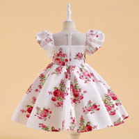 Load image into Gallery viewer, Baby Kid Girls Flower Print Dressy Princess Dresses Wholesale 230803109
